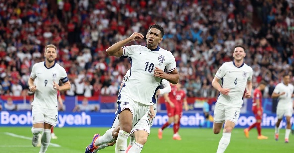 Jude Bellingham scores as England record a nervy win against Serbia 