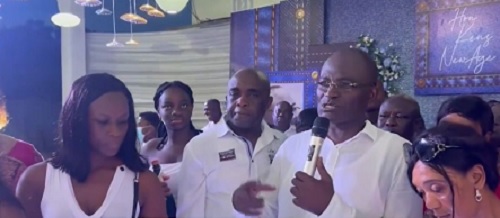 Kennedy Agyapong speaking at his 64th birthday celebration