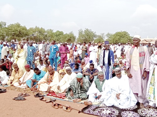 A section of the congregants at the Tamale prayers A section of the congregants at the Tamale prayers