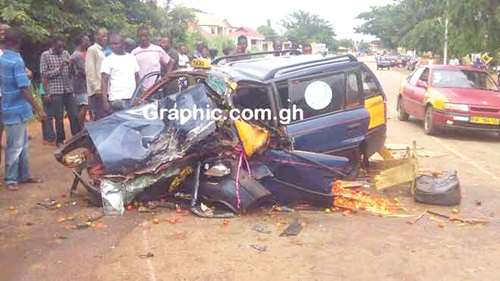 An accident scene