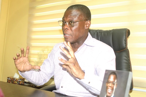 Fifi Fiavi Kwetey — NDC General Secretary. Picture: ESTHER  ADJORKOR  ADJEI