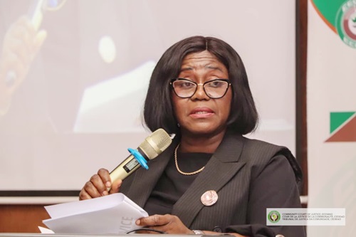 Chief Justice Getrude Torkornoo addressing the participants