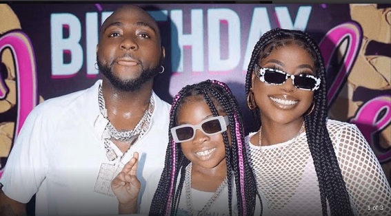 Davido, Sophia Momodu and their daughter Imade
