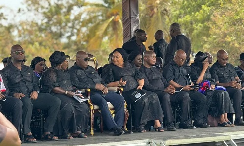 Prez Akufo-Addo joins mourners to bid farewell to Gertrude Quashigah