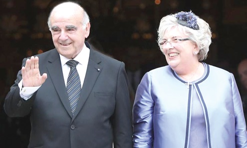 Dr George William Vella — President of Malta and his wife