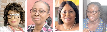 Marian Ayiwa Dzokotoe — Retired Educationist, Prof. Marian D. Quain — Deputy Director-General  CSIR, Mercy Larbi — Deputy Commissioner, Commission on Human Rights and Administrative Justice, Prof. Nana Aba Appiah Amfo  —Vice-Chancellor,  University of Ghana 