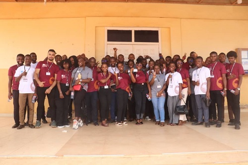 Scholars from the Mastercard Foundation Scholars Program at the African Institute for Mathematical Sciences (AIMS) Ghana