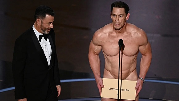 Oscars 2024: John Cena goes almost naked to present an award 