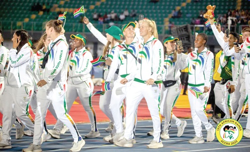 South Africa’s contingent South Africa’s contingent