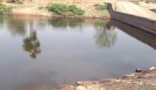 River Dakar, the main source of water for Yendi fast drying up