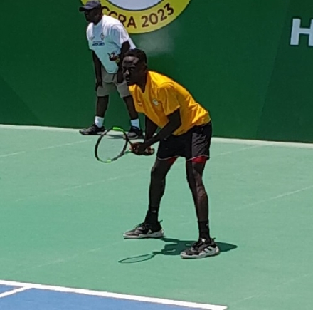 Isaac Nortey defeated his Ethiopian counterpart to progress