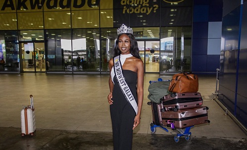 Ms. Midwest Galaxy arrives in Ghana for Africa Peace, Investment & Tourism Summit