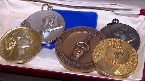 The 100m silver from the 1973 All African Games in Nigeria stands out amid Amankwaah's clutch of medals