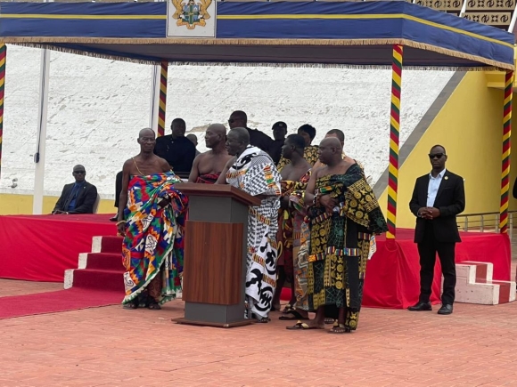 Western Regional Chiefs Pay Courtesy Call on President Mahama