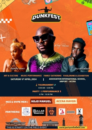 King Promise, Wendy Shay, Olive the Boy, Dance God, others to Rock Dunkfest 2024