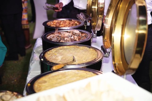  Some of the farmed fish dishes on display