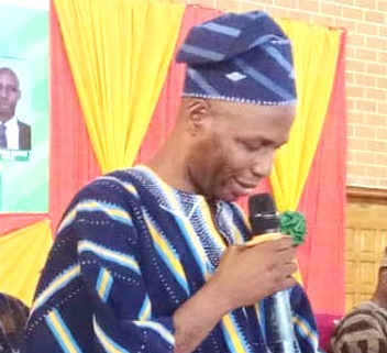 Dr Abdulai Abukari (inset), Northern Regional Director of Health Service, speaking at the event