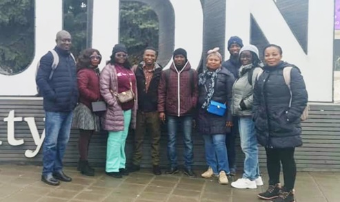Staff of the Korle Klottey Municipal Assembly at the Peoples' Friendship University in Russia