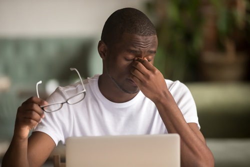 Computer users suffering from CVS or Digital Eye Strain