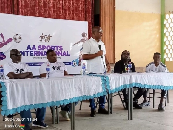 Kudjo Fianoo delivering his speech