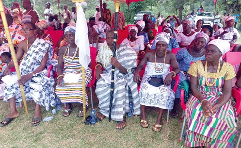 Some of his elders and queenmothers at the ceremony Some of his elders and queenmothers at the ceremony