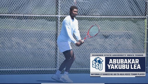 Yakubu Lea currently sits at an impressive 68th position in the national rankings by the ITA-NAIA