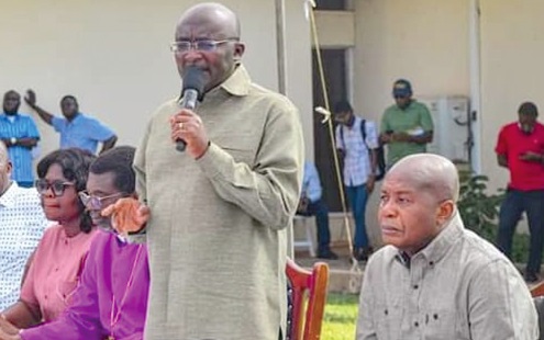 Dr Mahamudu Bawumia addressing the  members of the clergy in Sunyani 