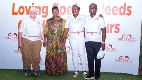 Reuben Wood  (right), Founder of Woods and Wentz Samarithan Heart, with Tory Wentz, Co founder (left) and other board members of the foundation after the launch