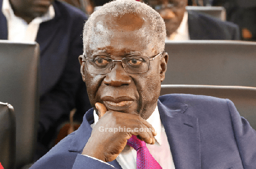 Yaw Osafo-Maafo speaking to the media