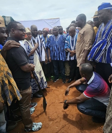 Dr. Bawumia cuts sod for construction of Gambaga Sports Complex