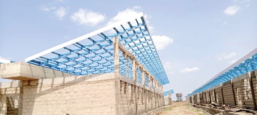 Some of the structures are at the roofing level Some of the structures are at the roofing level