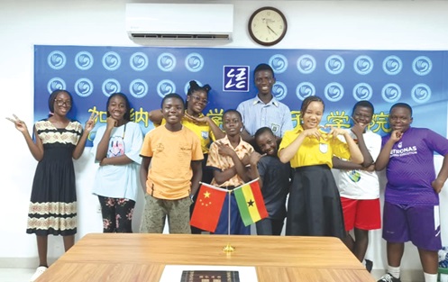 Some of the participants in the upcoming Chinese Bridge Competition for the 12-18 years old category