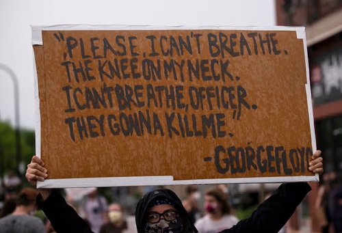 Protester outside the Minneapolis police department days after the murder of George Floyd (Getty Images) Protester outside the Minneapolis police department days after the murder of George Floyd (Getty Images)