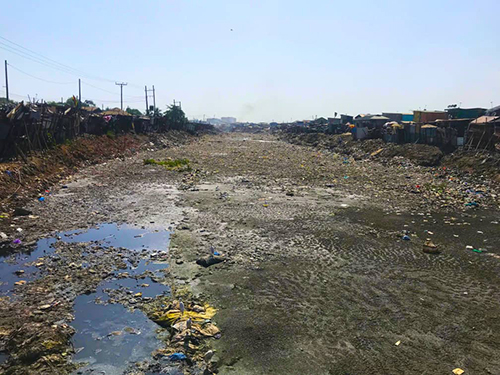 The Korle Lagoon pregnant with waste The Korle Lagoon pregnant with waste