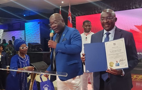 Ontario Province in Canada honours Dr. Bawumia for impactful leadership