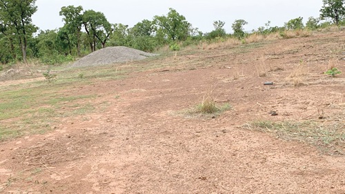 The abandoned project site
