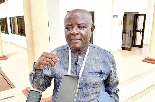 Prof. Kwasi Appeaning Addo, in an interview with the media.  Picture: ERNEST KODZI