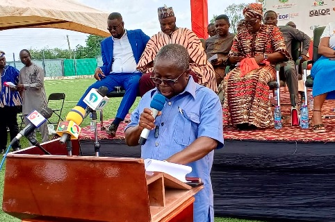 Nana Baffour-Awuah, Director for Pre-Tertiary at the Ministry of Education, speaking at the event