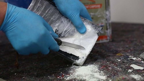 A parcel of cocaine busted