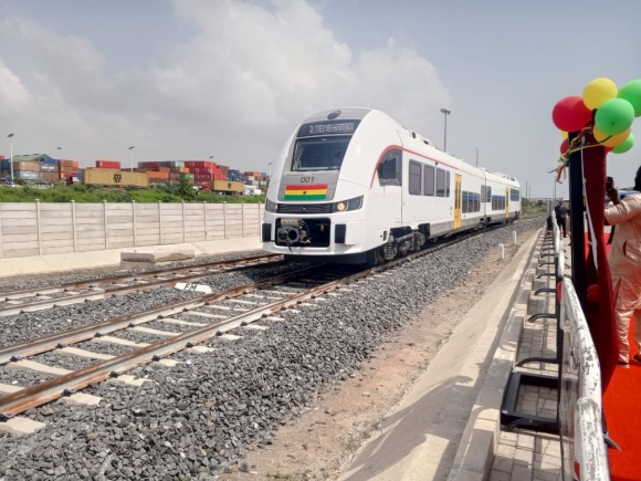 Tema-Mpakadan 97.7 kilometer standard guage railway line inaugurated