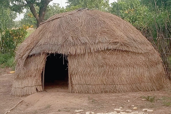 A Fulbe nomads settlement in the  Karaga District