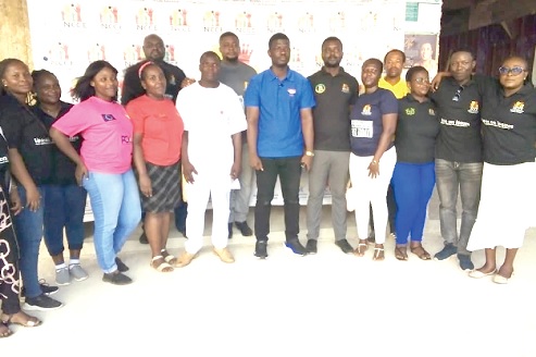 The parliamentary candidates and the NCCE staff after the programme