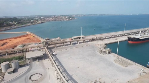  Aeria­l view of the new oil and gas services terminal