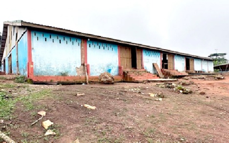 The only dilapidated old dining hall of the school