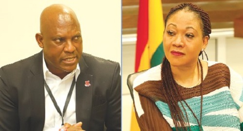 Ato Afful — MD, GCGL, Jean Mensa — EC Chairperson