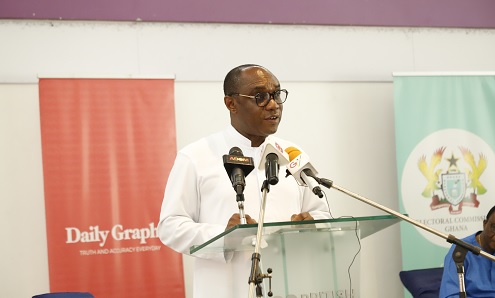 Very Rev. Fr Clement Kwasi Adjei, Secretary-General of the GCBC, speaking at the event