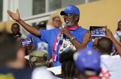 Former Liberian warlord and head of the National Union for Democratic Progress Prince Johnson in Monrovia, Liberia, December 23, 2017. REUTERS/Thierry Gouegnon/File Photo