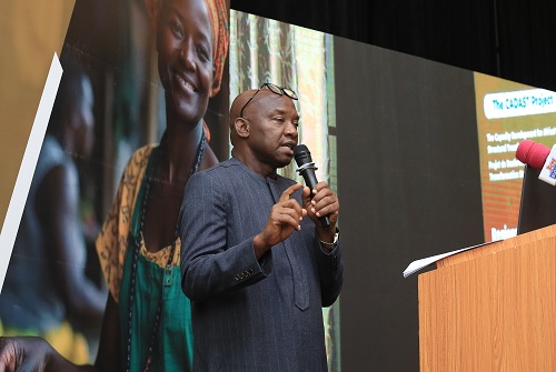 Abdul Kamara, West Africa Regional Trade Advisor, AfCFTA, delivering the keynote address at the regional training workshop of AfCFTA implementation. Picture:BENEDICT OBUOBI