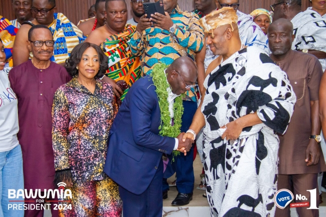 Bawumia pledges collaborative efforts with Ga Mantse to address challenges in Ga State