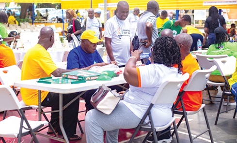 Participants in last year's event playing games